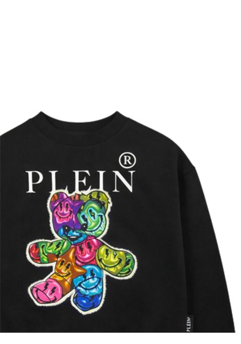 Felpa bambina nera in cotone Philipp Plein | GSW156NERO